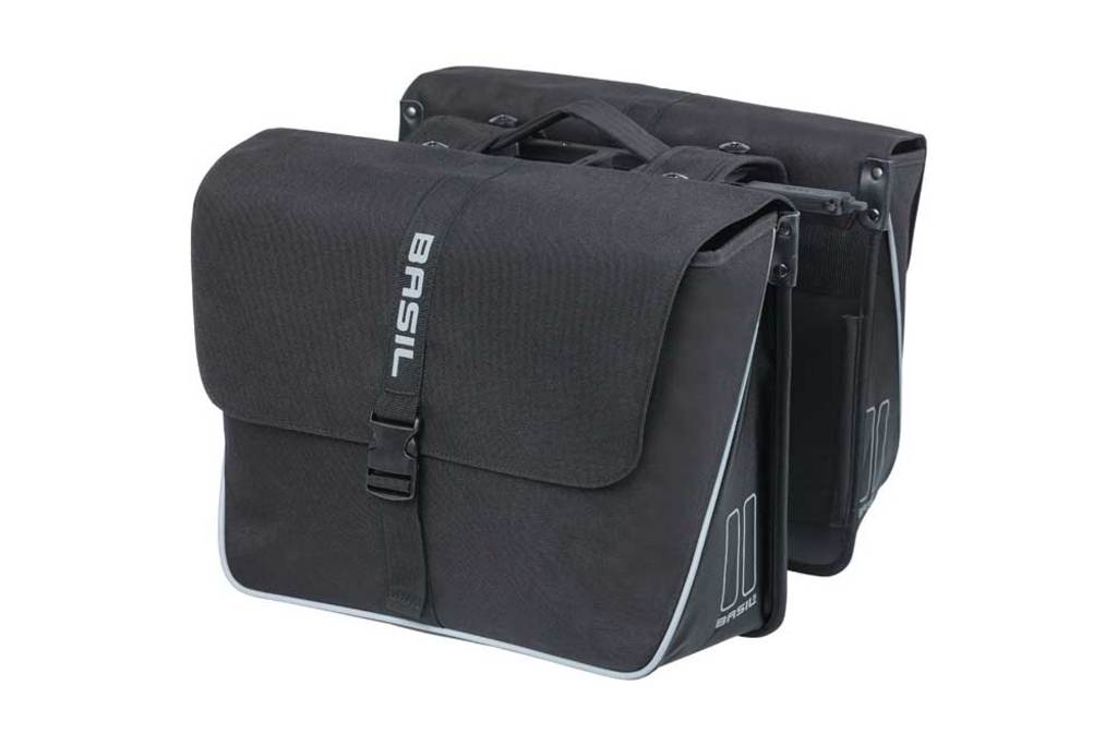 Dubbele-Fietstas-Basil-Forte-MIK-Black-35-Liter Dubbele-Fietstas-Basil-Forte-MIK-Black-35-Liter